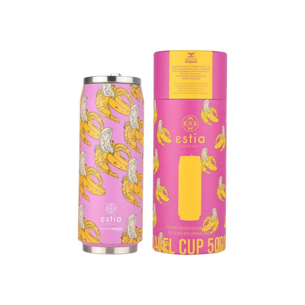 Θερμός Travel Cup 500ml Estia Save The Aegean Banana Swirl 01-22815