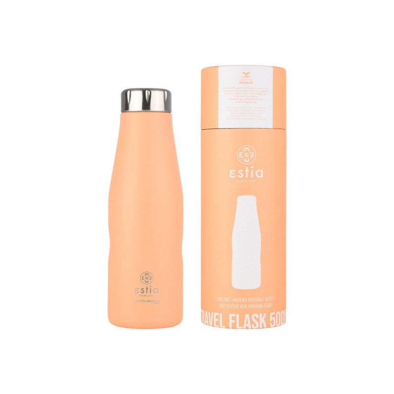 Θερμός Travel Flask 500ml Estia Save The Aegean Peach Fuzz 01-23447