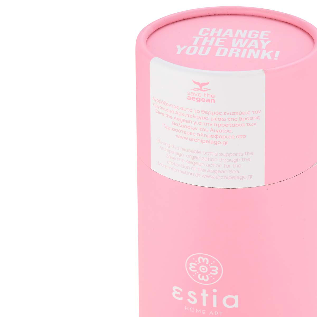 Θερμός Travel Flask 750ml Estia Save The Aegean Blossom Rose 01-22365