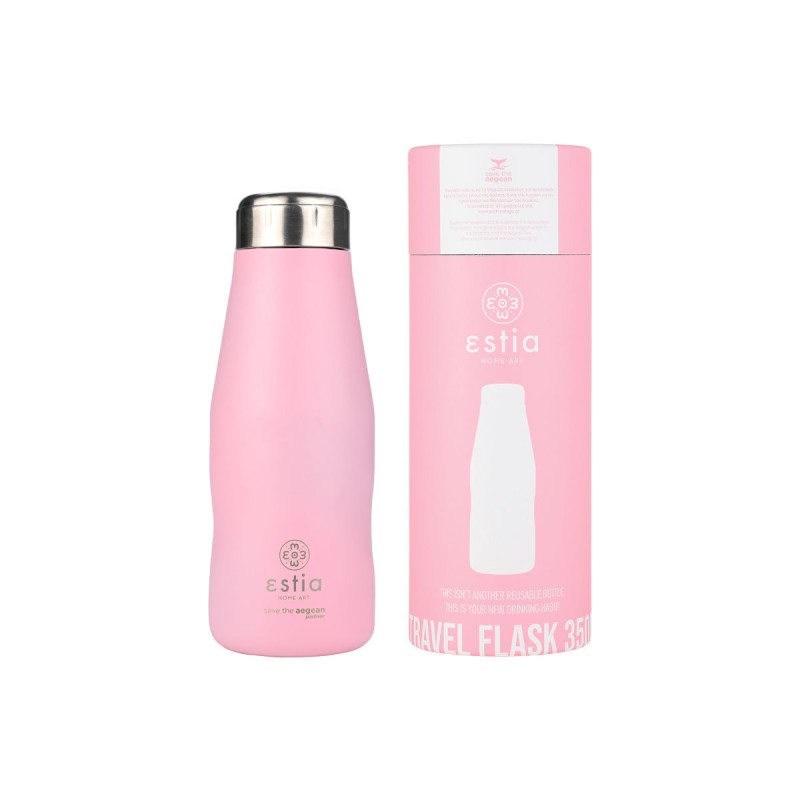 Θερμός Travel Flask 350ml Estia Save The Aegean Blossom Rose 01-22310