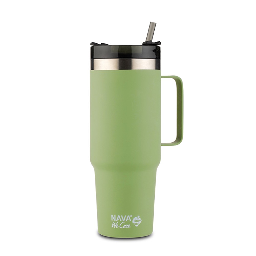 Θερμός Ποτηρί 900ml Ανοξείδωτο Nava We Care Light Green 10-016-104