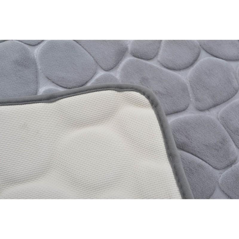 Πατάκι Μπάνιου (50x80) Αντιολισθητικό Ankor Memory Foam Grey 807857