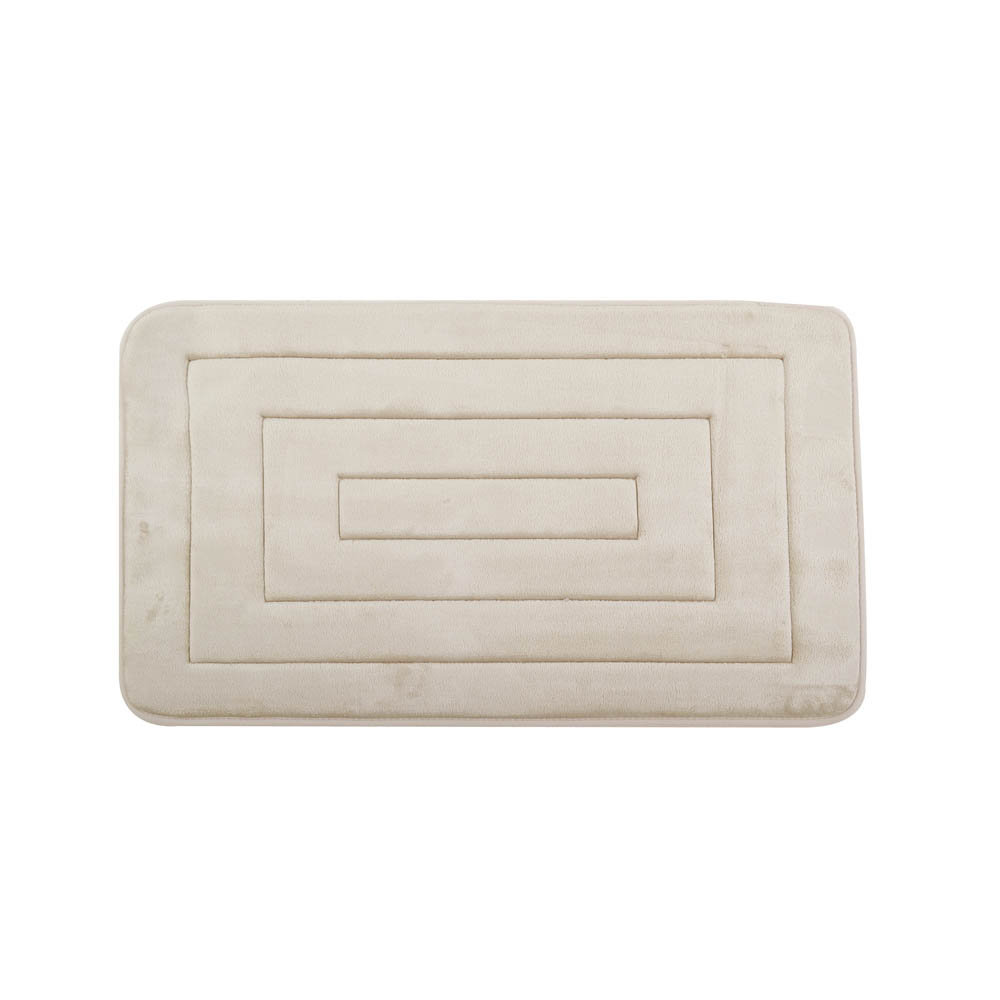 Πατάκι Μπάνιου (50x80) Αντιολισθητικό Ankor Memory Foam Beige 827411
