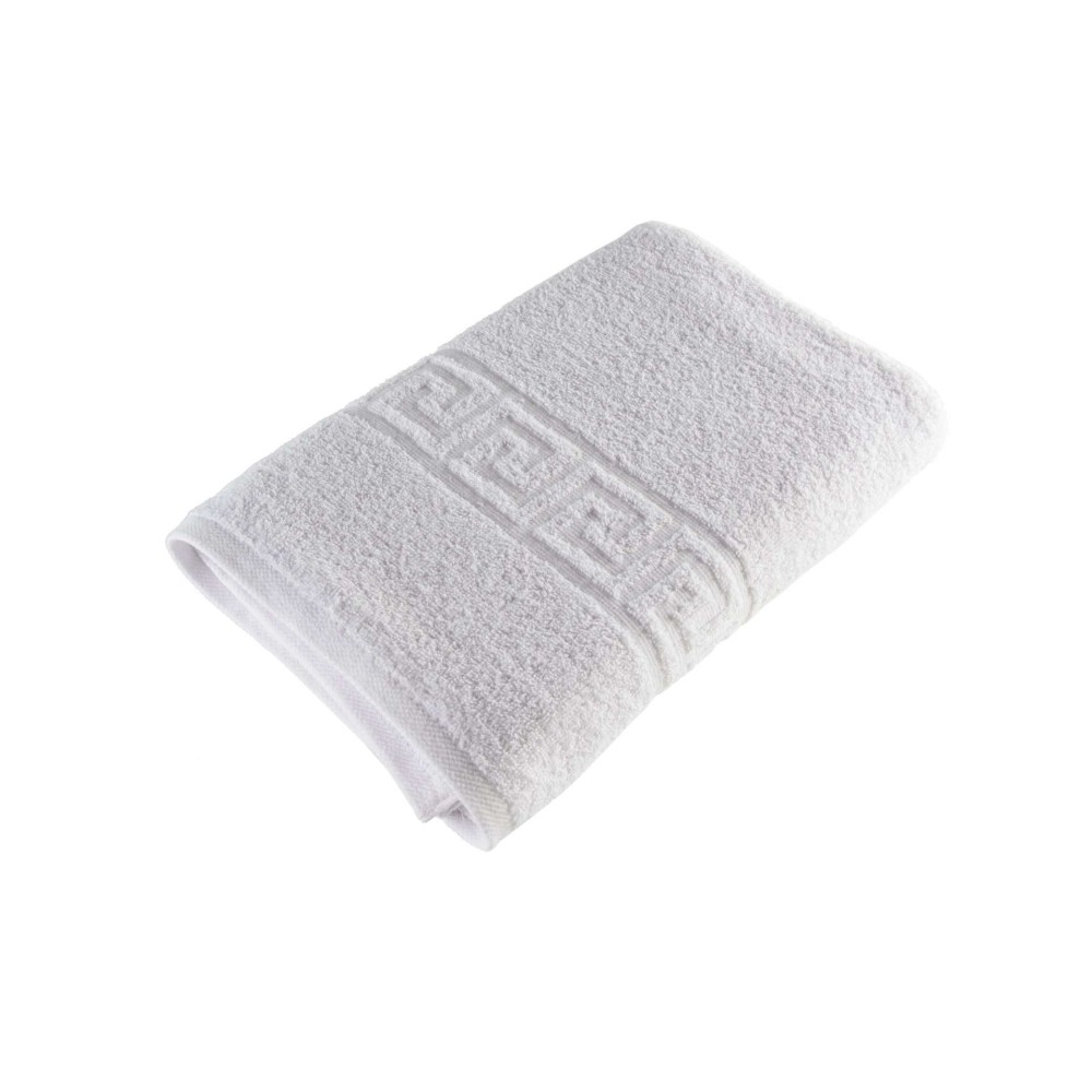 Πετσέτα Σώματος Ξενοδοχείου Μαίανδρος 500grs (70x140) 100% Βαμβάκι Πεννιέ Sidirela White E-822