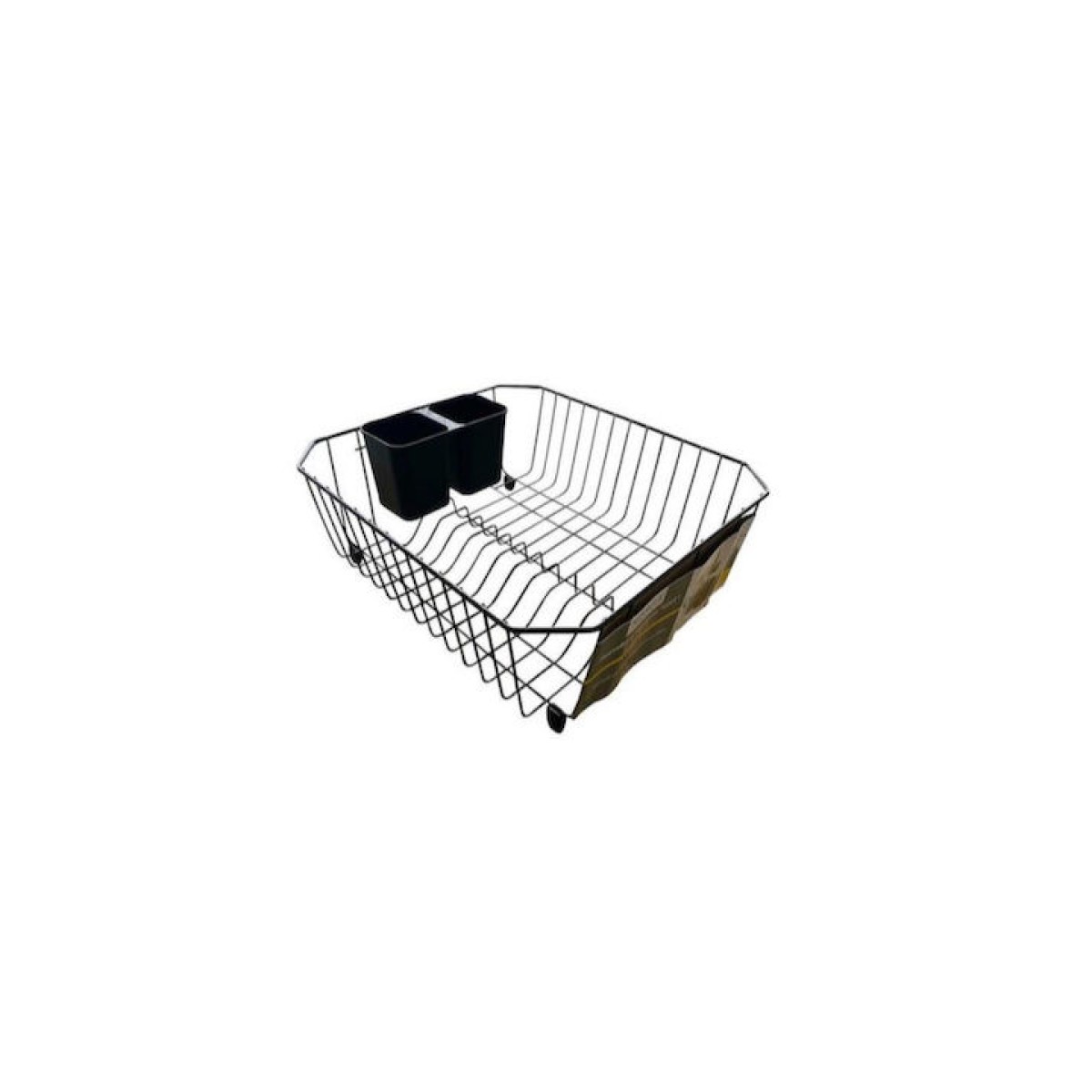 Πιατοθήκη Νεροχύτη (35.5x32x14) Μεταλλική Sidirela Black Ε-4141-1