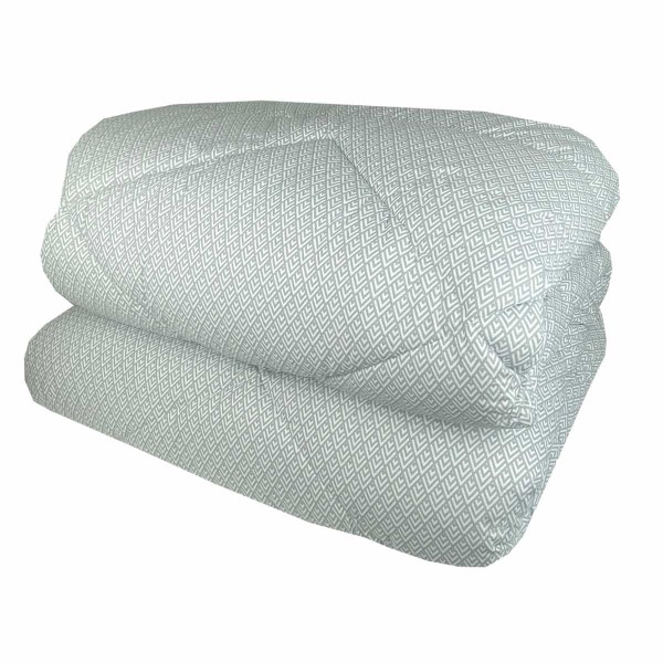 Πάπλωμα 350γρ. Υπέρδιπλο (220x240) 100% Βαμβάκι 144tc - Astron Italy Olivia Grey