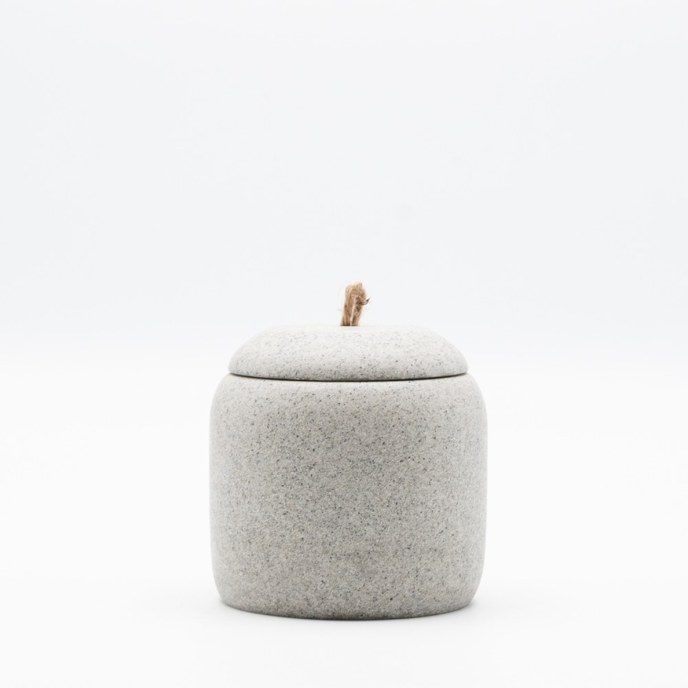 Ankor Stone Δοχείο για Βαμβάκι (Φ9.5x9.5) Πολυεστερικό