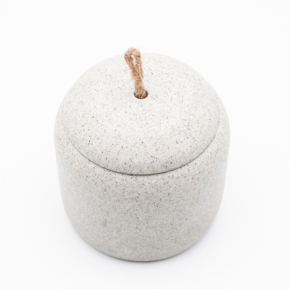 Ankor Stone Δοχείο για Βαμβάκι (Φ9.5x9.5) Πολυεστερικό