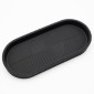 Ankor Circle Black Σαπουνοθήκη (25.6x11.3x3) Πολυεστερική