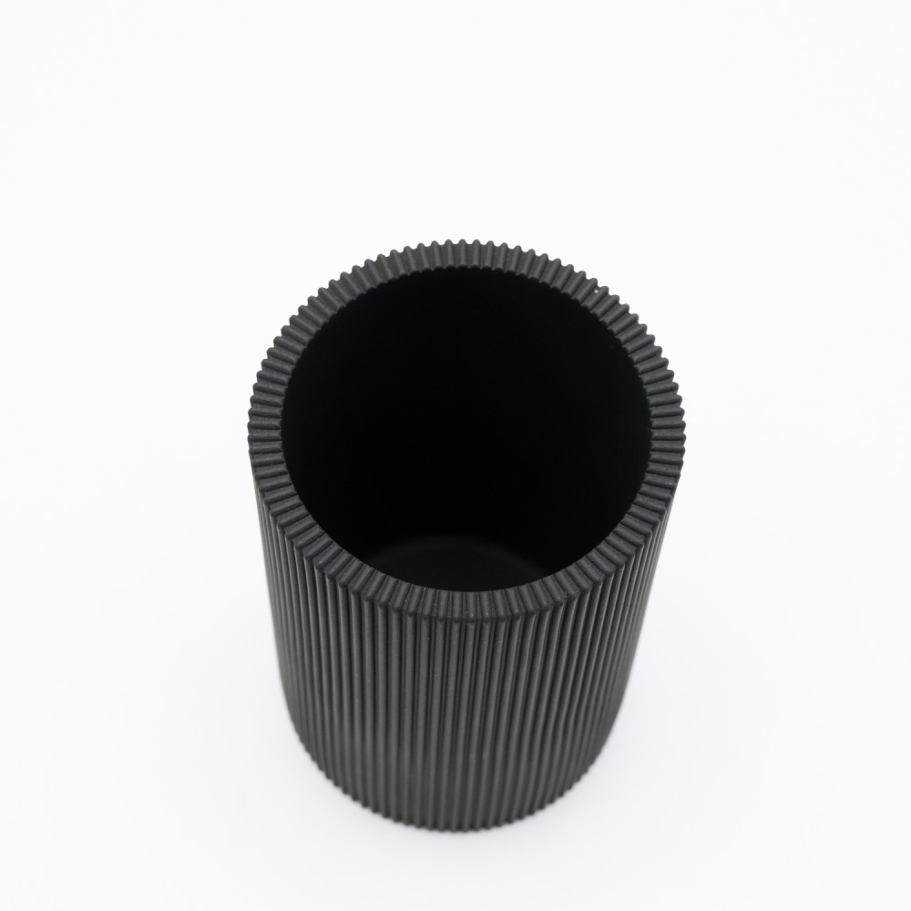 Ankor Circle Black Ποτήρι Μπάνιου (Φ7.5x11.7) Πολυεστερικό