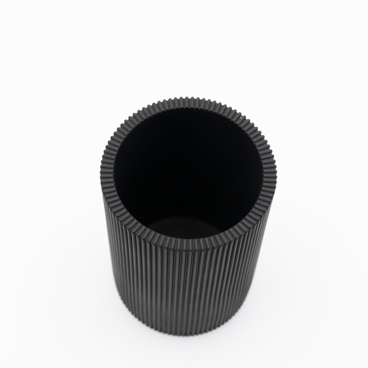 Ankor Circle Black Ποτήρι Μπάνιου (Φ7.5x11.7) Πολυεστερικό
