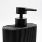 Ankor Circle Black Δοχείο Κρεμοσάπουνου (10.5x5x16.5) Πολυεστερικό