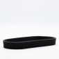 Ankor Σετ Αξεσουάρ Μπάνιου Circle Black (3 Τεμάχια) Πολυεστερικό 