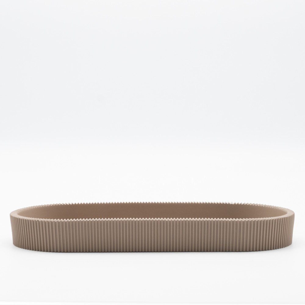 Ankor Circle Taupe Σαπουνοθήκη (25.6x11.3x3) Πολυεστερική