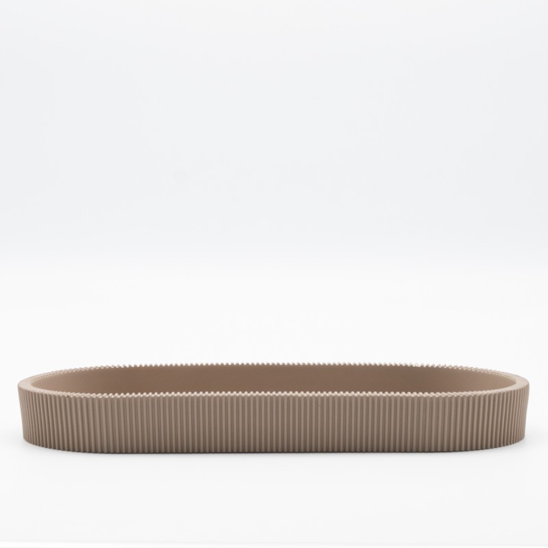 Ankor Circle Taupe Σαπουνοθήκη (25.6x11.3x3) Πολυεστερική