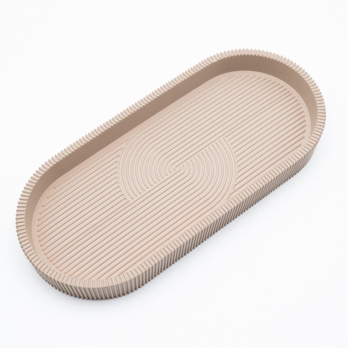 Ankor Circle Taupe Σαπουνοθήκη (25.6x11.3x3) Πολυεστερική