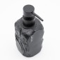 Ankor Lotion Black Δοχείο Κρεμοσάπουνου (7.5x7.6x18.8) με Όψη Πέτρας