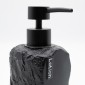 Ankor Lotion Black Δοχείο Κρεμοσάπουνου (7.5x7.6x18.8) με Όψη Πέτρας