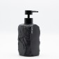 Ankor Lotion Black Δοχείο Κρεμοσάπουνου (7.5x7.6x18.8) με Όψη Πέτρας