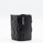 Ankor Tumbler Black Ποτήρι Μπάνιου (7.7x7.7x10.8) με Όψη Πέτρας