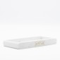 Ankor Σετ Αξεσουάρ Μπάνιου Marble White (3 Τεμάχια) Πολυεστερικό – Λευκό με Όψη Μαρμάρου