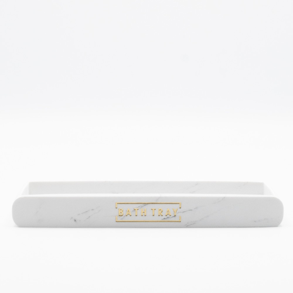 Ankor Marble White Σαπουνοθήκη (21x10x2.5) Πολυεστερική