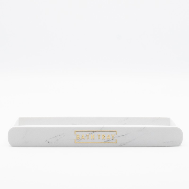 Ankor Marble White Σαπουνοθήκη (21x10x2.5) Πολυεστερική