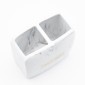 Ankor Marble White Ποτήρι Οδοντόβουρτσας (10.5x6.5x10) Πολυεστερικό