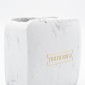 Ankor Marble White Ποτήρι Οδοντόβουρτσας (10.5x6.5x10) Πολυεστερικό