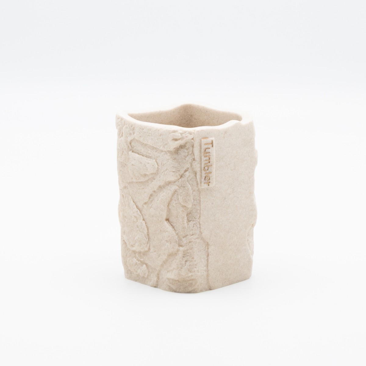 Ankor Σετ Αξεσουάρ Μπάνιου Beige Stone Effect (3 Τεμάχια) – Με Όψη Φυσικής Πέτρας