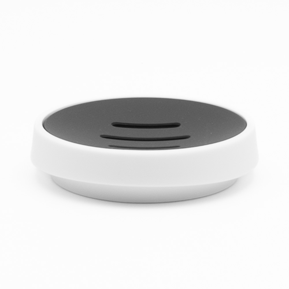 Nordic White Σαπουνοθήκη Μπάνιου (11.2x2.8) από ABS Rubber Soft-Touch & Σχισμές Αποστράγγισης
