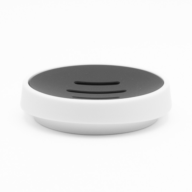 Nordic White Σαπουνοθήκη Μπάνιου (11.2x2.8) από ABS Rubber Soft-Touch & Σχισμές Αποστράγγισης