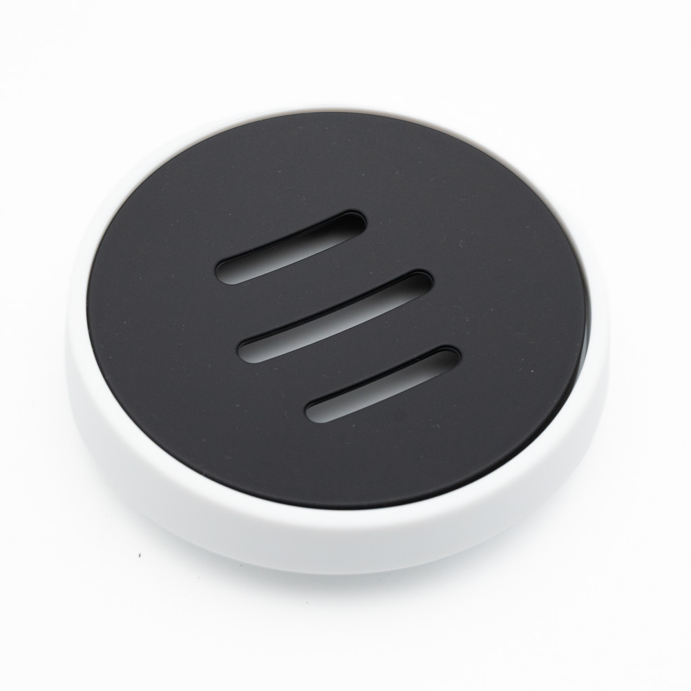 Nordic White Σαπουνοθήκη Μπάνιου (11.2x2.8) από ABS Rubber Soft-Touch & Σχισμές Αποστράγγισης