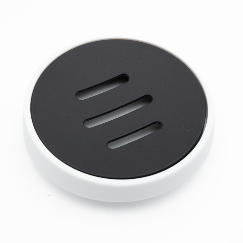 Nordic White Σαπουνοθήκη Μπάνιου (11.2x2.8) από ABS Rubber Soft-Touch & Σχισμές Αποστράγγισης