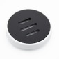 Nordic White Σαπουνοθήκη Μπάνιου (11.2x2.8) από ABS Rubber Soft-Touch & Σχισμές Αποστράγγισης