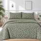 Σετ 2 Σεντόνια King Size (260x280) με 2 Μαξιλαροθήκες 100% Βαμβάκι - Astron Italy Elisa Olive