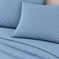 Σετ 2 Σεντόνια King Size (260x280) με 2 Μαξιλαροθήκες 100% Βαμβάκι - Astron Italy Giulia Blue