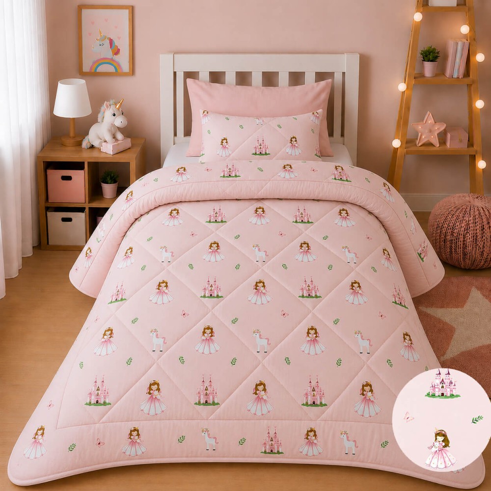 Παιδικό Πάπλωμα Μονό 160x240 cm 100% Cotton - Princess