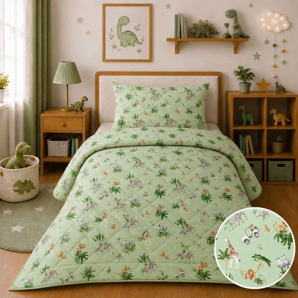 Παιδικό Πάπλωμα Μονό 160x240 cm 100% Cotton - Forest&Safari