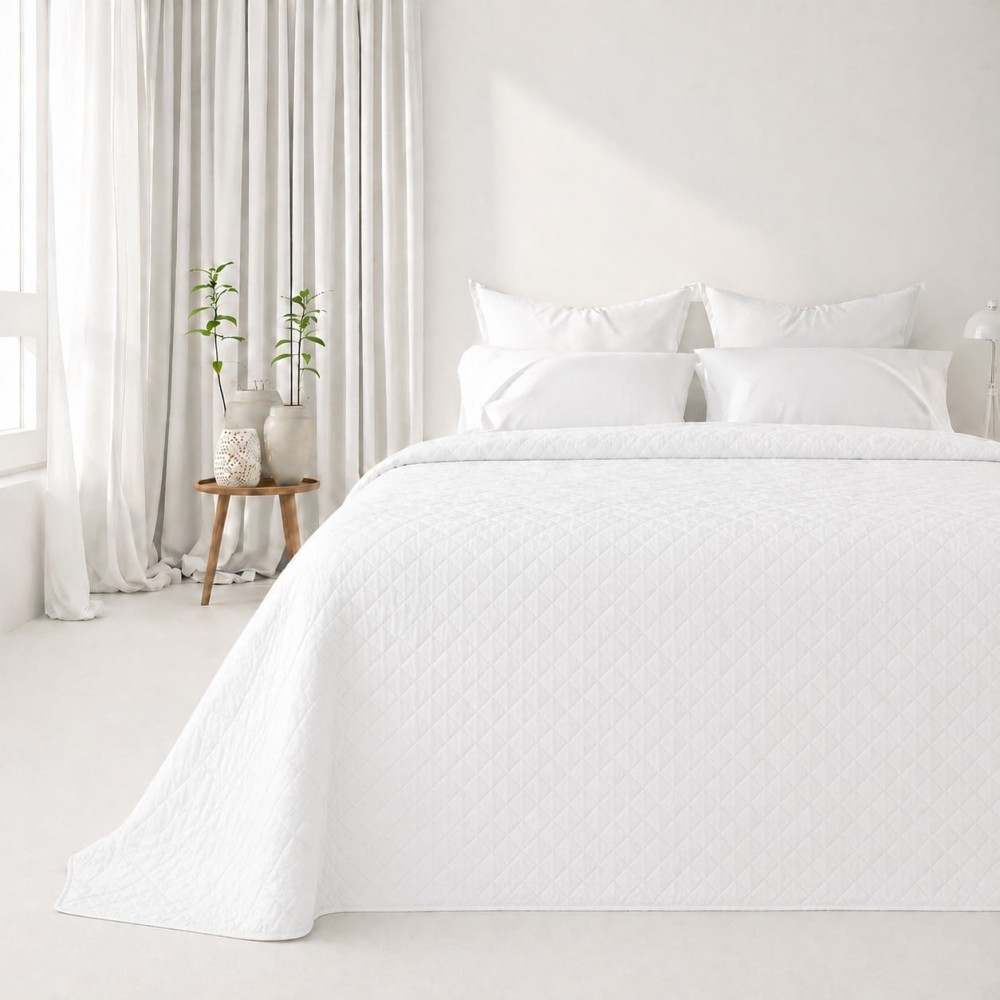 Κουβερλί Μονό Ξενοδοχείου White (160x220) – 100% Premium Microfiber