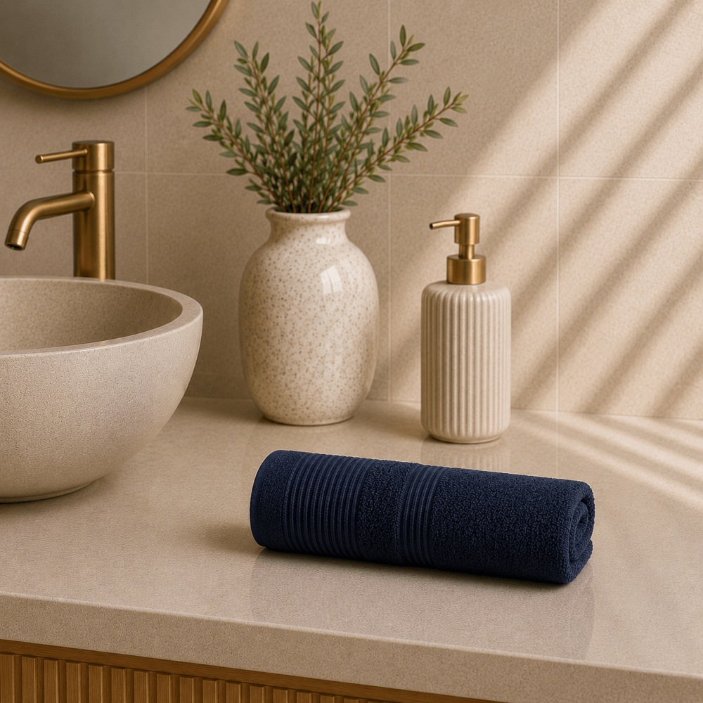 Πετσέτα Χεριών 600gsm (30x50) 100% Βαμβάκι Pennie - Navy Blue