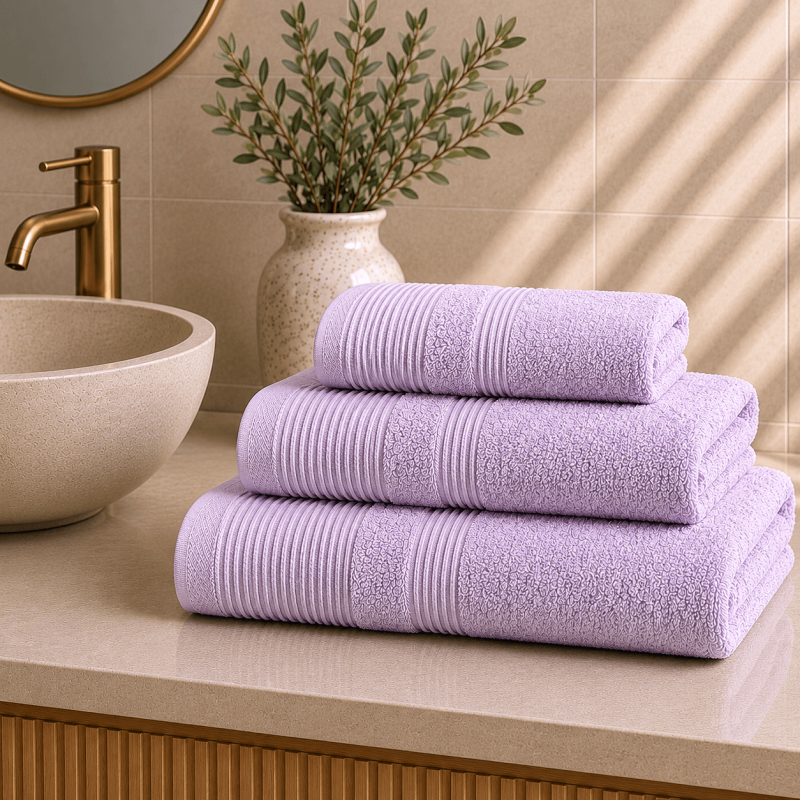 Πετσέτα Προσώπου 600gsm (50x100) 100% Βαμβάκι Pennie - Light Lilac 