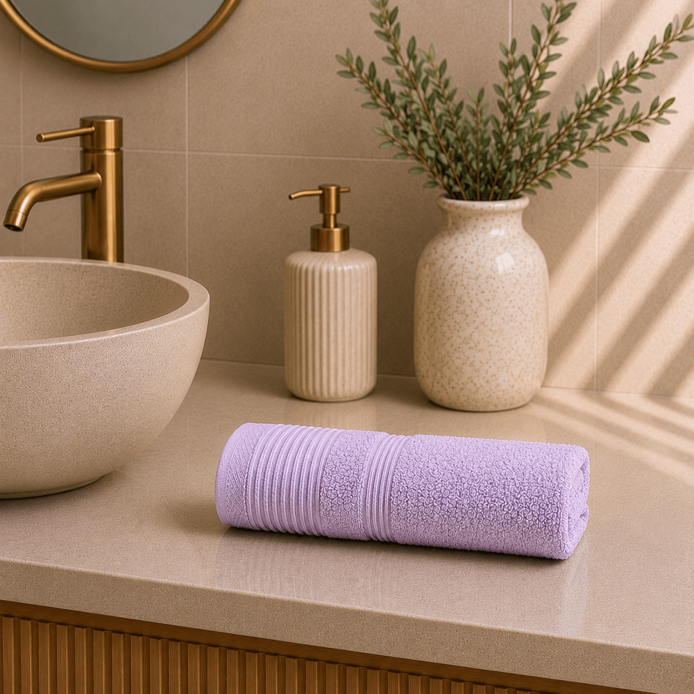 Πετσέτα Χεριών 600gsm (30x50) 100% Βαμβάκι Pennie - Light Lilac