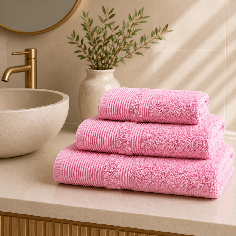 Πετσέτα Προσώπου 600gsm (50x100) 100% Βαμβάκι Pennie - Pink
