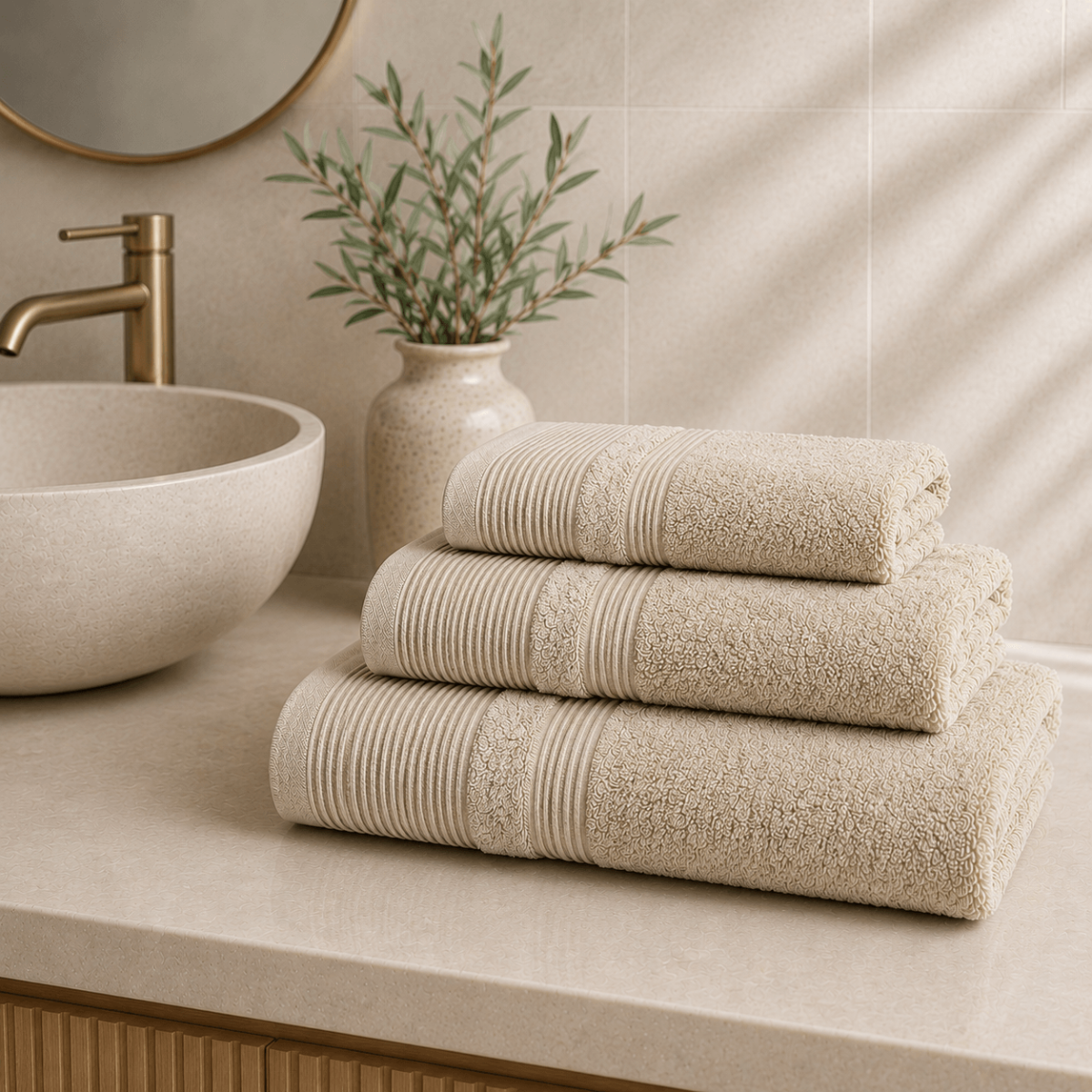 Πετσέτα Σώματος 600gsm (80x150) 100% Βαμβάκι Pennie - Astron Italy Sand
