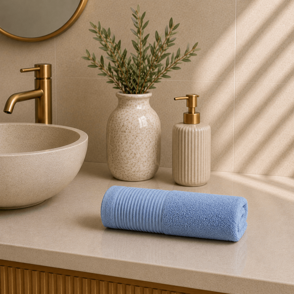 Πετσέτα Χεριών 600gsm (30x50) 100% Βαμβάκι Pennie - Blue 