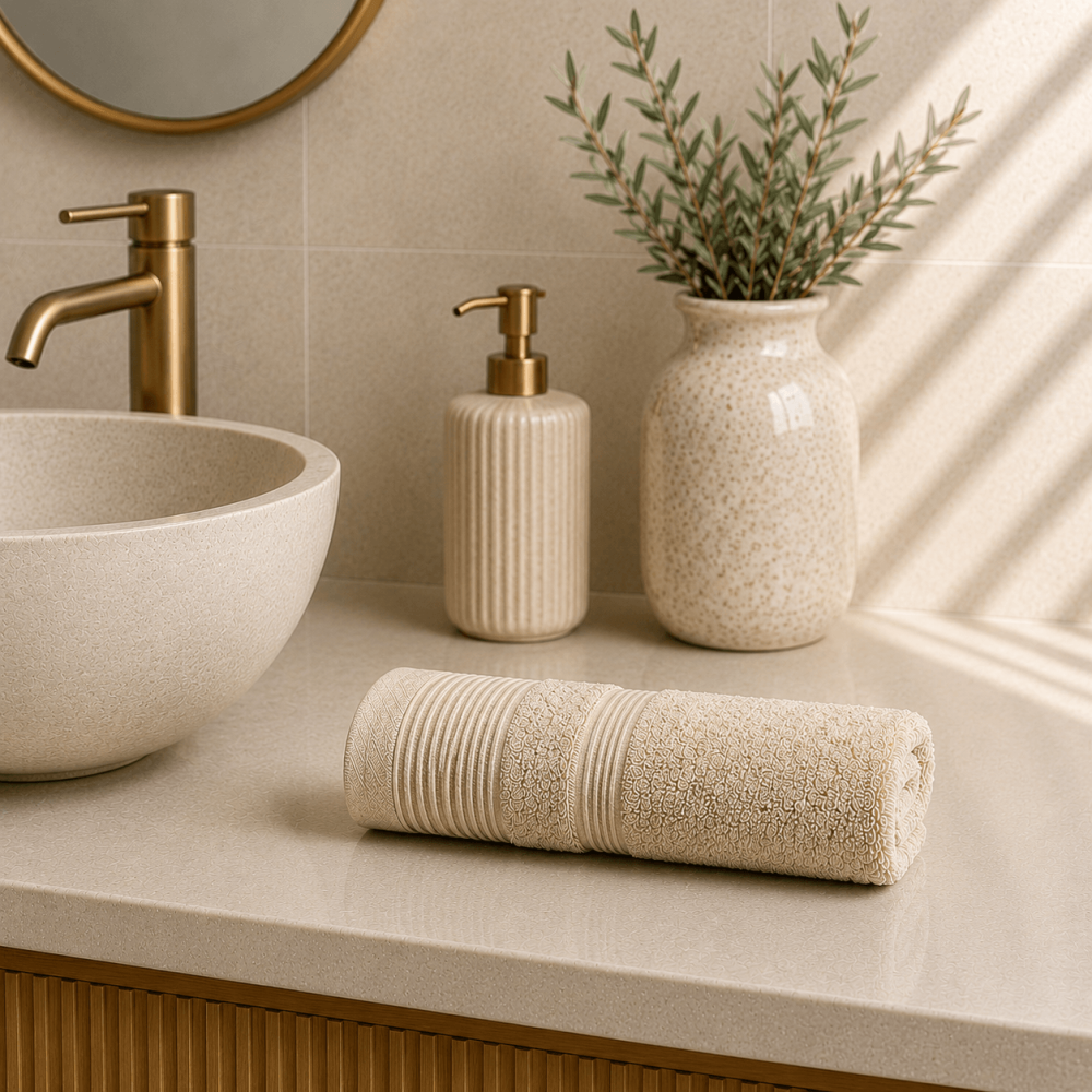 Πετσέτα Χεριών 600gsm (30x50) 100% Βαμβάκι Pennie - Beige