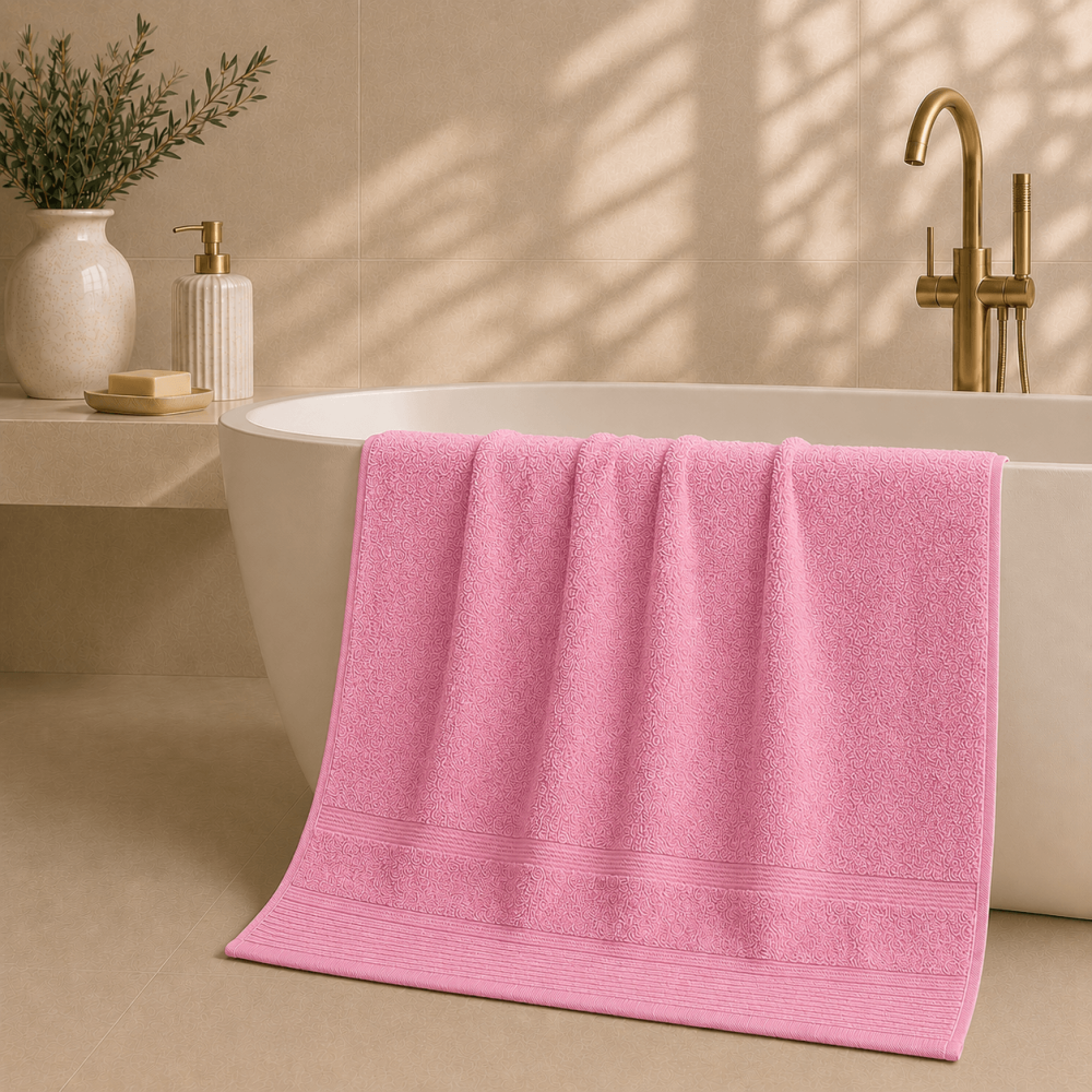 Πετσέτα Σώματος 600gsm (80x150) 100% Βαμβάκι Pennie - Astron Italy Pink