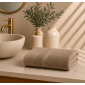 Premium Πετσέτα Προσώπου 600gsm (50x100) από 100% Βαμβάκι Πεννιέ με Ρίγες Ύφανσης – Cigar