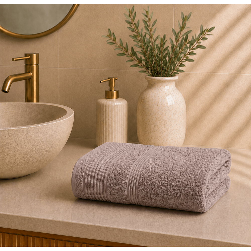Πετσέτα Προσώπου 600gsm (50x90) 100% Βαμβάκι Pennie - Dusty Rose